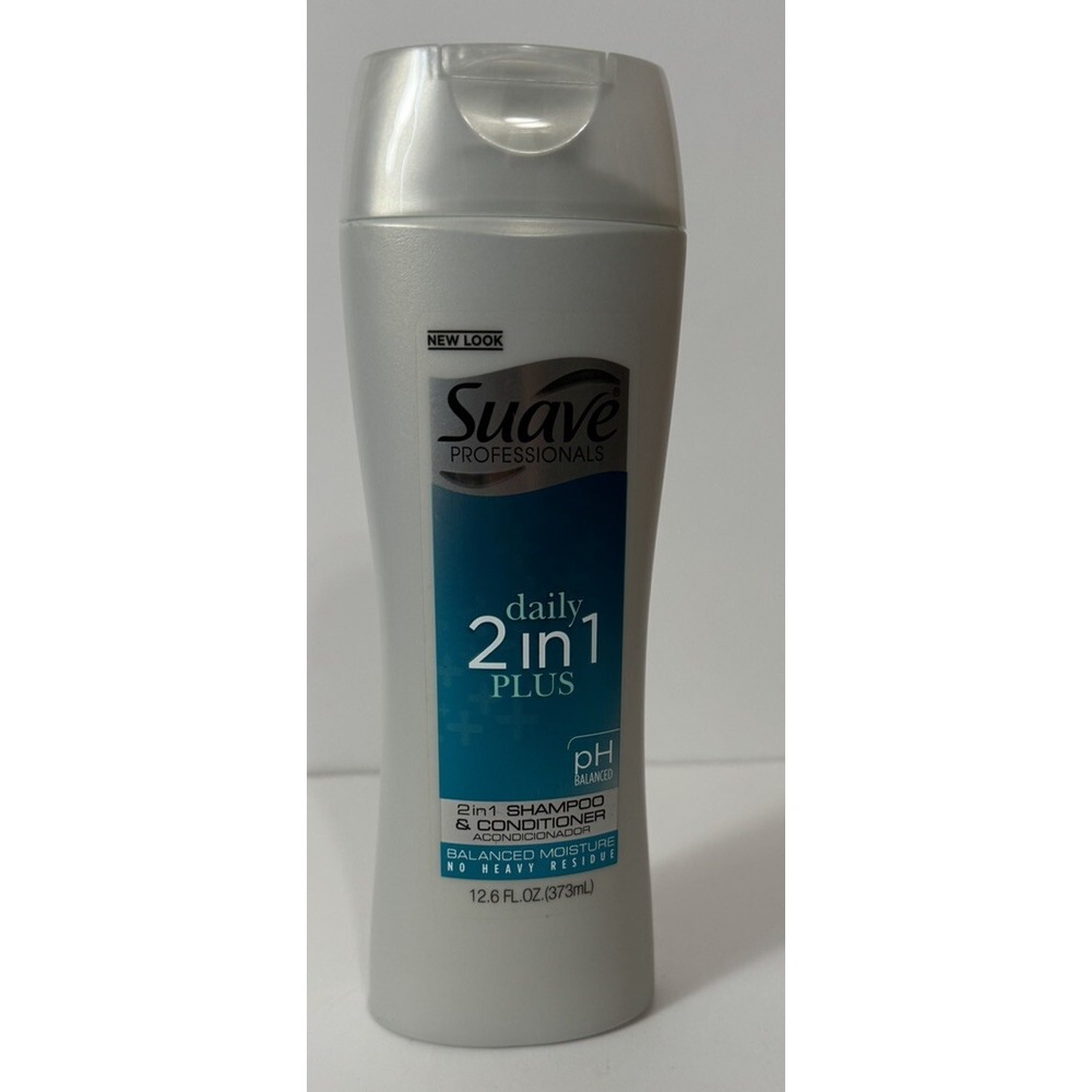 1-Suave Professionals Daily 2 in‎ 1 Plus Shampoo Conditioner Moisture 12.6oz NEW